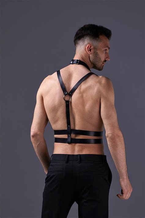 male bondage clothing|Men's Body Harness / Mens Chest Leather & Chain Harnesses.